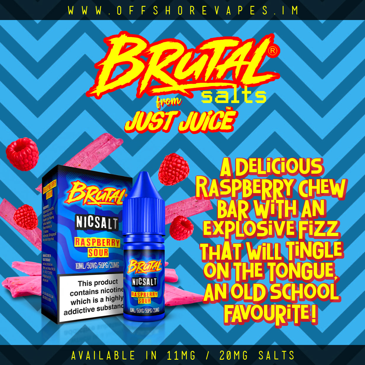Brutal Nic Salt by Just Juice Offshore Vapes - Isle of Man Brutal Nic Salt by Just Juice Offshore Vapes - Isle of Man