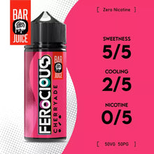 Load image into Gallery viewer, Ferocious E-liquid 50/50 100ml (12 Flavours)