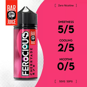 Ferocious E-liquid 50/50 100ml (12 Flavours)
