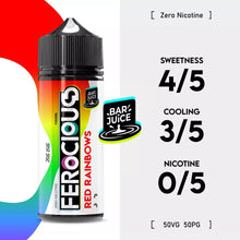 Load image into Gallery viewer, Ferocious E-liquid 50/50 100ml (12 Flavours)