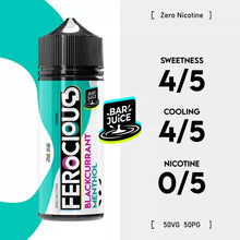 Load image into Gallery viewer, Ferocious E-liquid 50/50 100ml (12 Flavours)