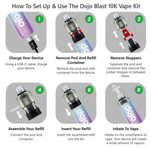 Load image into Gallery viewer, Dojo Blast 10k Prefilled Replacement Pods (22 Flavours)