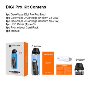 Digi Pro J Pod Kit by GeekVape Offshore Vapes - Isle of Man Digi Pro J Pod Kit by GeekVape Offshore Vapes - Isle of Man