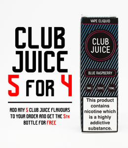 Blue Raspberry 50/50 Club Juice
